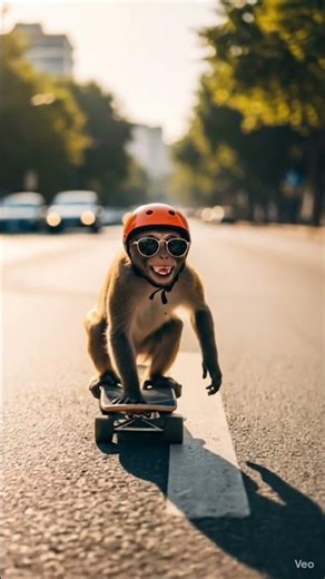 Funniest Monkey Skating Video Ever 🤣