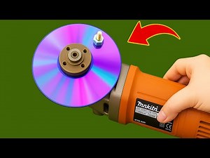 Genius Invention! Attach a CD to Your Angle Grinder and You Will Be Amazed!