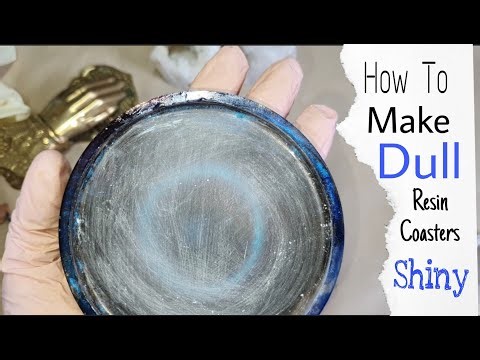 How To Top Coat Your Dull Resin Coaster , Resin Tip for Beginners