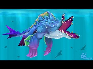 ABYSSAURUS All stats maxed! Hungry Shark Evolution