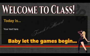 Editable Taylor Swift Reputation Presentation Slides | Daily Agenda | Lessons