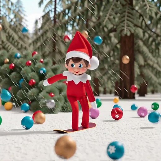 Elf Flying Across the Sky ✨🧝‍♂️ | Magical Christmas Adventure 🎅☁️