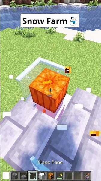 Minecraft Snow Farm⛄ #shorts