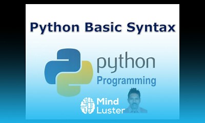 Mind Luster - Learn Python Tutorial for Beginners 3 Python Basic Syntax
