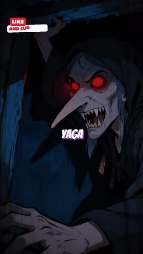 Baba Yaga, Baba Yaga’s hut, Russian folklore #viralshort #horror