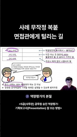 사례 무작정 복붙 면접관에게 털리는 길_기획보고서(Presentation) 잘 쓰는 방법(공무원 역량평가)