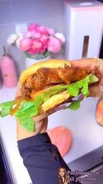 Pork Chop Sandwich #cookwithme #porkchop #sandwich #pinkaesthetic
