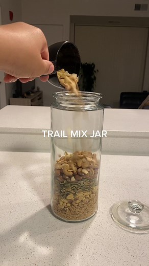 Homemade Trail Mix Jar Recipe | ASMR Protein Snack Ideas