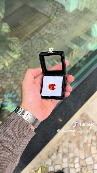 Massive mandarin garnet 💎 weighing 28.17 carats vibrant orange 🔶, strong brilliance ✨, and impressive size. A true statement piece for any gem lover or collector 💼👁️‍🗨️ #mandaringarnet #spessartite #orangegem #jumbogem 💥 #28carats #garnetlove ❤️ #collectorstone #finegem #gemstonesofinstagram #naturalgemstone #vividorange #luxurygem #gemstonecollection #statementgem 💎