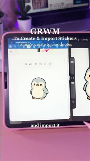 Creating Sticker In Procreate & Importing In Goodnotes 🤌🏻