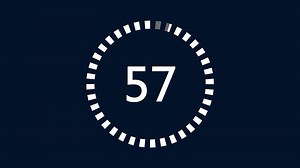 Télécharger animation de compte à rebours d'une minute de 60 à 0 secondes. gratuitement