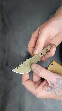 Tops Knives Tom Brown Tracker #4 Full Tang Fixed Blade- Coyote Tan