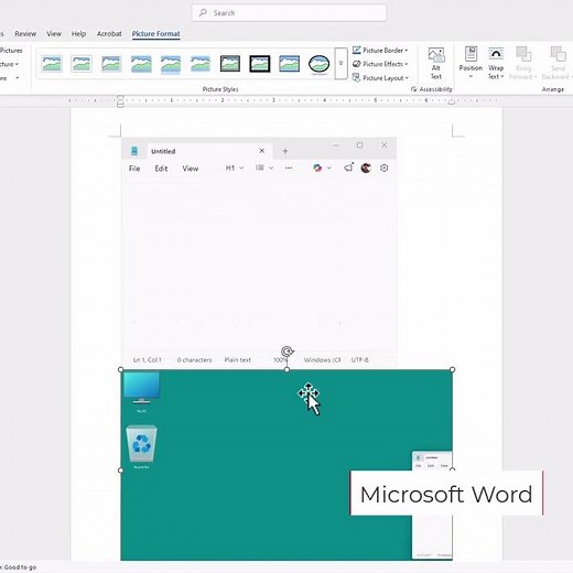 Microsoft Word Adding Screenshots