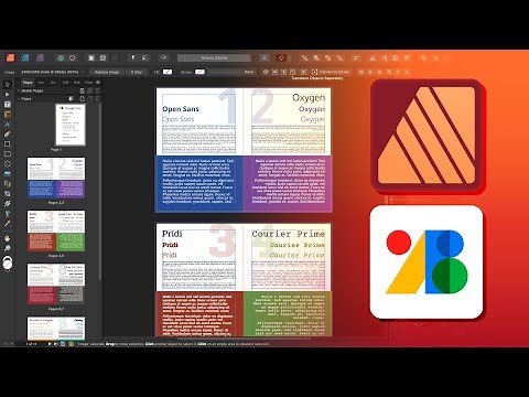 10 FREE FONTS from Google Fonts to Use in Your Affinity Publisher Projects