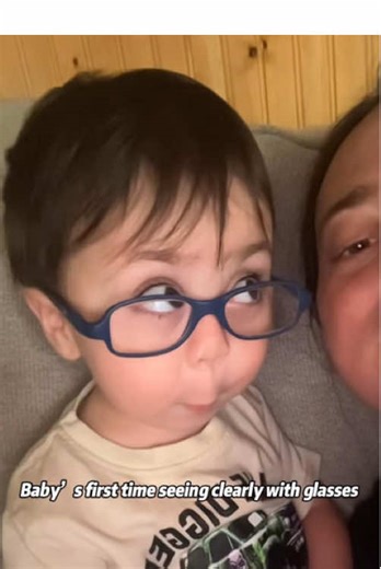 Baby's Heartwarming First Time Wearing Glasses