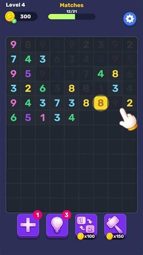 Number Match - Merge 10 Puzzle Level 4 Gameplay