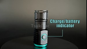 TsukiTac Mini Flashlight, 2000 Lumens, Rechargeable Compact LED Flashlight, Lightweight Pocket Sized EDC Flashlight for Camping, Hiking, Torch for Outdoor (Size-M) - Amazon.com