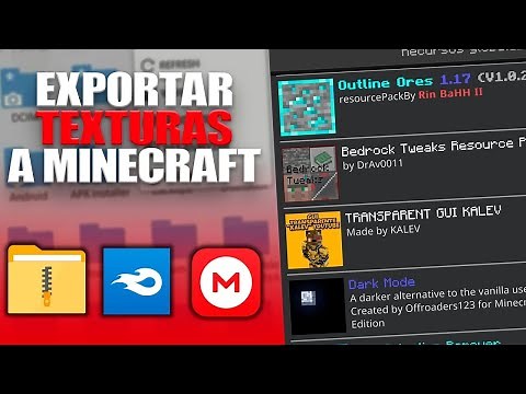 👉 Cómo instalar TEXTURE PACKS🌟 y MUNDOS🔥 en Minecraft Bedrock 1.19 Desde Android - Poner Mods MCPE✨