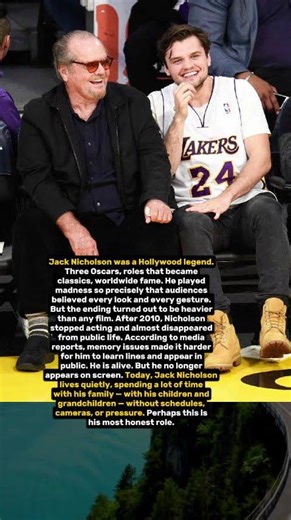 Where did Jack Nicholson disappear?