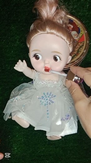 DIY Baby Doll Makeover! 🎀💄 #satisfying #makeupchallenge