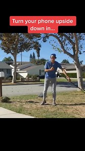 1.2M views · 8.1K reactions | Turn your phone upside down to help me clean my yard. | Zach King | Facebook