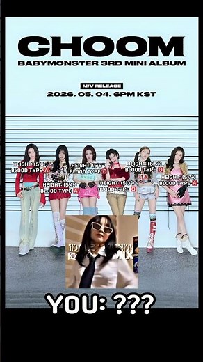 BABYMONSTER MEMBERS (HEIGHT & BLOOD TYPE)