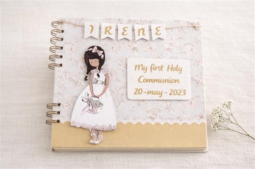 Personalized First Communion Photo Album, Heirloom Keepsake Memory Book - Etsy