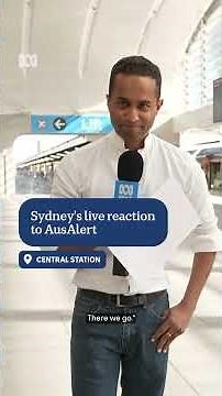 Sydney's live reaction to AusAlert | ABC NEWS
