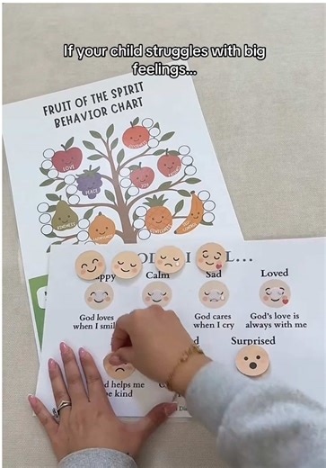 If you want calmer days, fewer meltdowns, and a child who learns emotions through God’s love… This chart does all three in minutes a day. #emotionalregulation #bigfeelings #emotions #christianmom #toddlersoftiktok