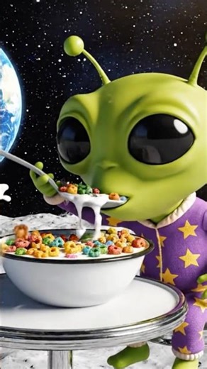 Alien’s breakfast 🤯#alien #morning #funnyshorts #magic #shorts