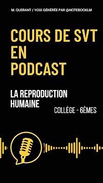 PODCAST SVT - REPRODUCTION HUMAINE #collège #6ème