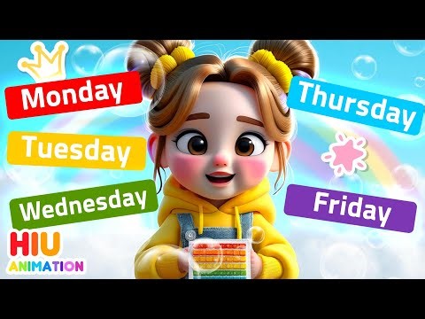 Days of the Week Sing-Along | Kids Educational Song by HIU Animation