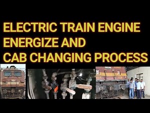 electric train engine start process । electric loco cab change। electric loco start process