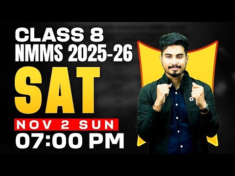 CLASS 8 NMMS 2025-26 | SAT | IMPORTANT QUESTIONS | EXAM WINNER