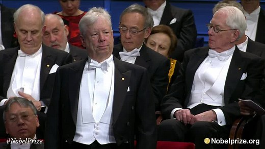 See the emotional moment Richard Thaler accepts the 2017 Prize in Economic Sciences at this year's Nobel Prize award ceremony. | Nobel Prize