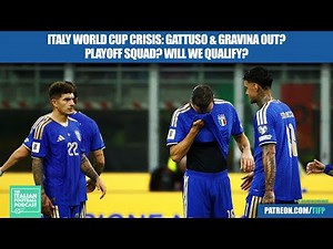 Italy World Cup CRISIS: Gattuso & Gravina OUT? | Playoff Squad | Di Lorenzo RETIRE | Do We Qualify?