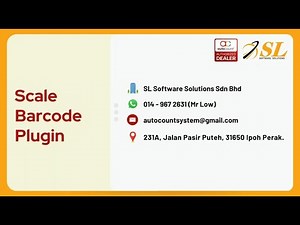 (ENG) Revolutionize Your Sales! 🚀 The AutoCount Scale Barcode Plugin You NEED!