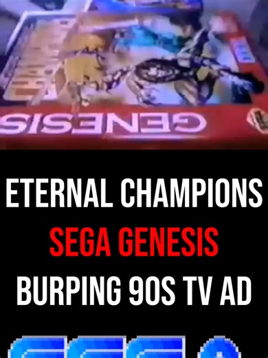 ETERNAL CHAMPIONS SEGA GENESIS BURPING 90s TV AD #sega #oldtvcommercials #retrogaming #segagenesis #segamegadrive