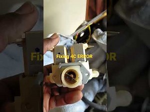 fixing 4C error for Samsung washing machine