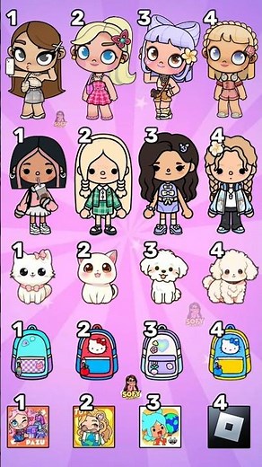 BEAUTIFUL 🥰 CHOOSE YOUR CUTE AVATARS 💕 #tocaboca #avatarworld #edit