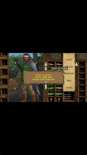 Gold and Weight in Daggerfall #daggerfall #gaming #elderscrolls #retrogaming #games #bethesda