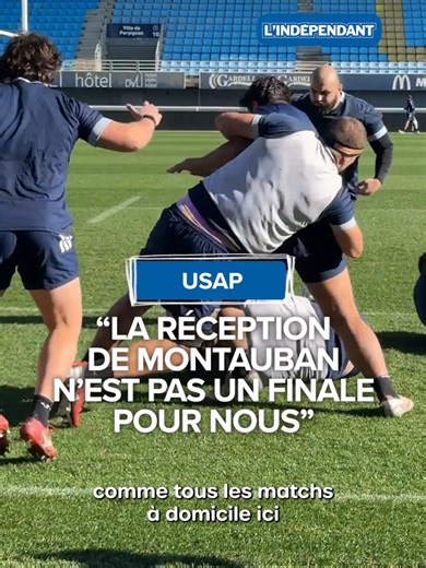 USAP : La réception de Montauban n'est pas une finale pour nous L'USAP reçoit Montauban, ce samedi 24 janvier au stade Aimé-Giral. Le choc entre le 13e et le 14e du Top 14. Les catalans ne considèrent pas ce match comme une finale, et compte bien préserver leur bonne dynamique à domicile. #USAP #rugby #Montauban #top14