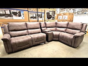 GILMAN CREEK CARLIN FABRIC POWER RECLINING SECTIONAL Shop with us at Costco!!!
