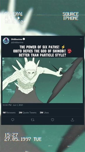 The Power of 6 paths Obito define the god of shinobi #firtana #nobatidao #flipbook