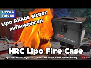 HRC LIPO FIRE CASE - Caution: House fire. LIPO batteries storage and transport. Lipo fire