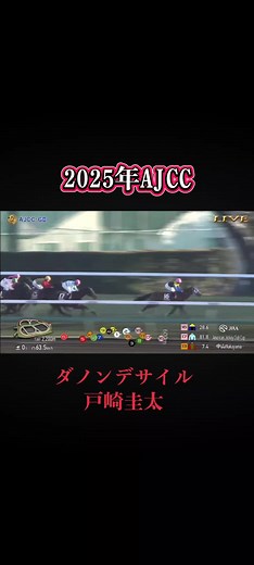 【2025年AJCC】ダノンデサイルがダービー馬の意地を見せ快勝！#競馬 #ダノンデサイル#戸崎圭太#ajcc#fyp
