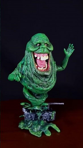 Slimer Ghostbusters 3D Printed #3d #3dprinting #parati #ghost #3dart #sculpture