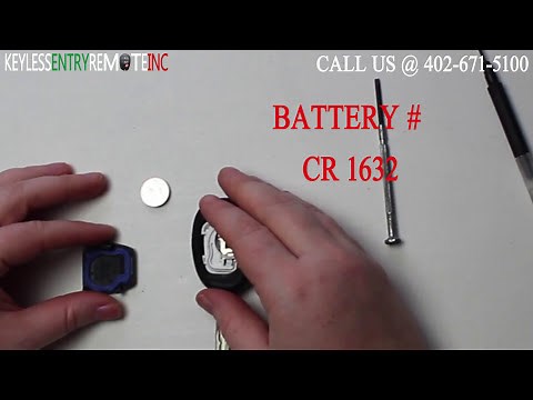 How To Replace A 1999 - 2004 Saab 9-3 Key Fob Remote Battery FCC ID: KHH 20TN-