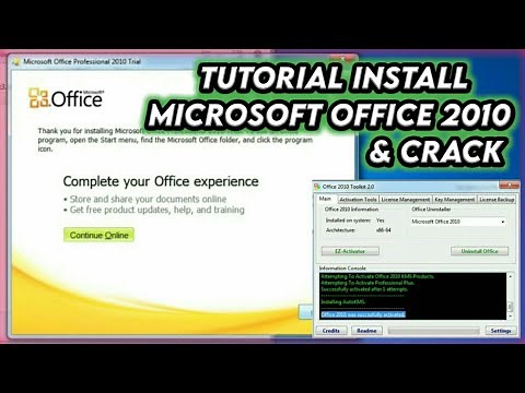 Tutorial Install & Crack Microsoft Office 2010 | Microsoft Office Profesional 2010