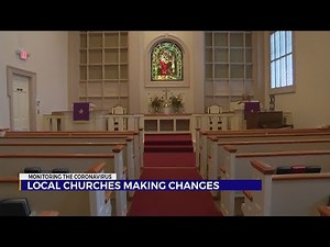 How are local churches handling Sunday services among growing concerns of COVID-19 outbreak?